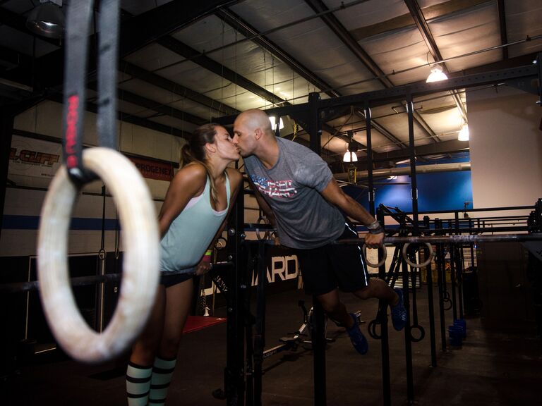 Crossfit Gym Engagement Photo Session