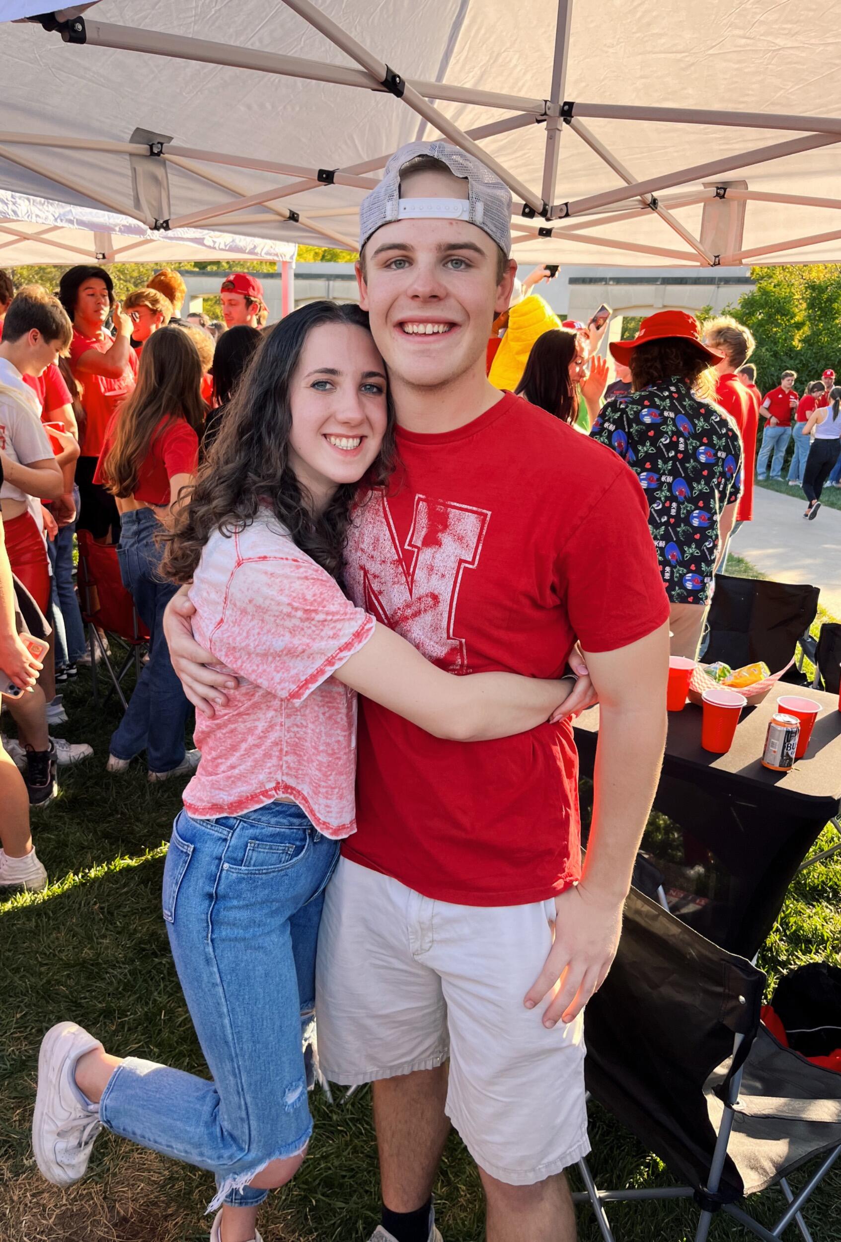 We met on August 26 2022 at one of Andrew’s fraternity events, while both attending the University of Nebraska-Lincoln. We instantly hit off. 