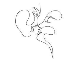 graphic of kissing illustration expresses their love. So why do we kiss?