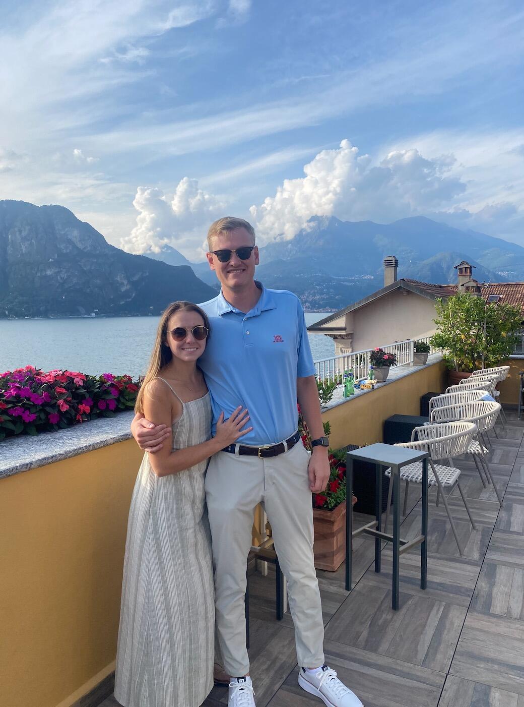 Celebrating in Lake Como, Italy