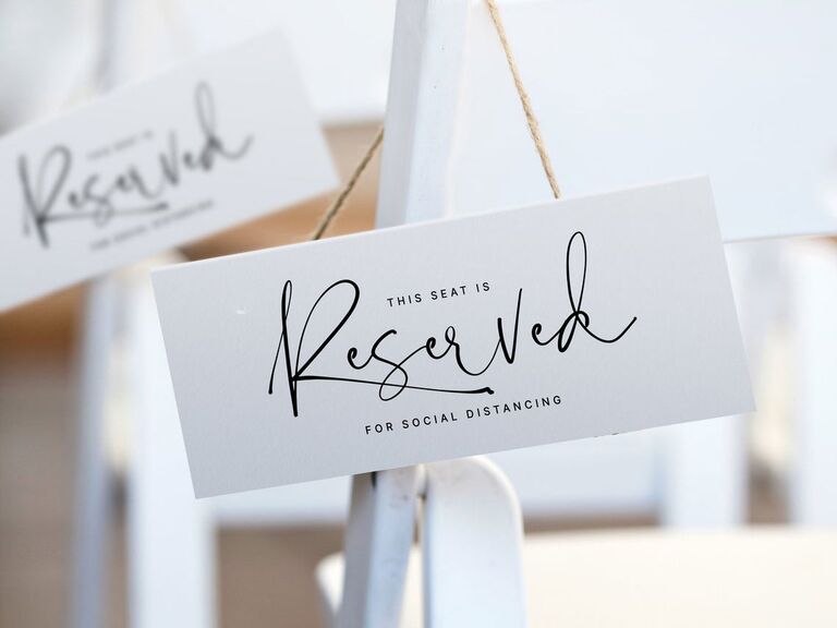 Chalkboard Reserved Sign.Reserved Table Sign.Reserved.Mirrored Acrylic Reserved 