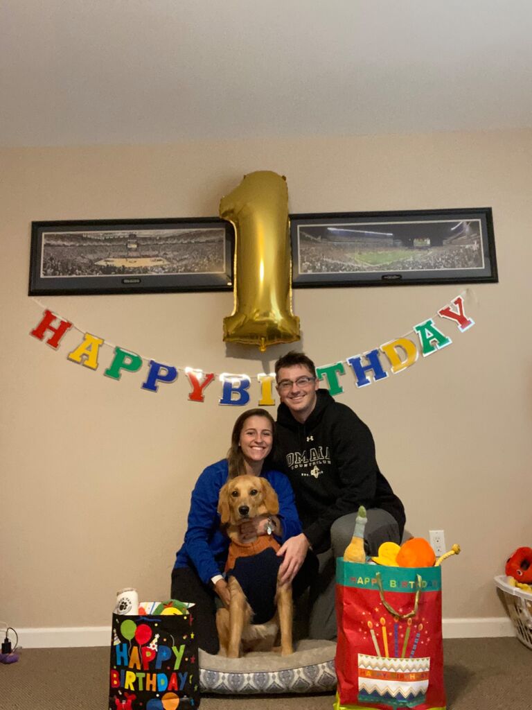 Stella’s first birthday celebration together in Philippi, WV