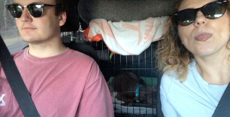 Road trip! Our first road trip with Bailey to spend a weekend at Nick's family cabin and just spend some time together away from the roommates. 