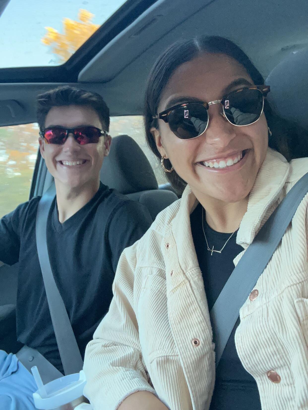 On our way to one of our many pumpkin patch dates... the most special one of them all :))