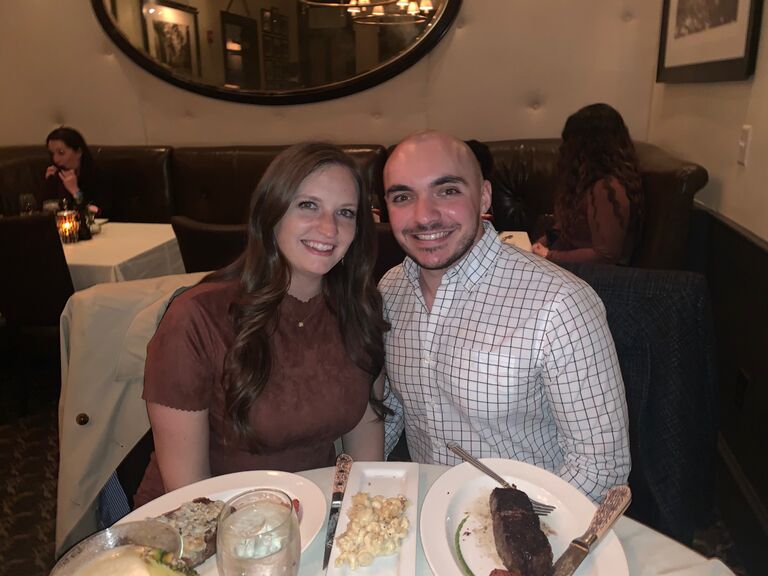 They even told Hall's Chophouse that they were celebrating their first anniversary to get free champagne and dessert.