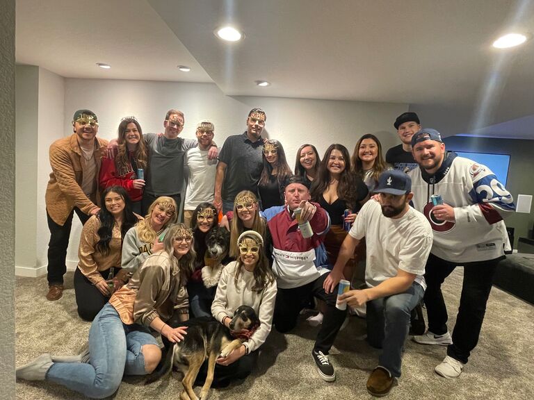We hosted New Years Eve in our newly finished basement!