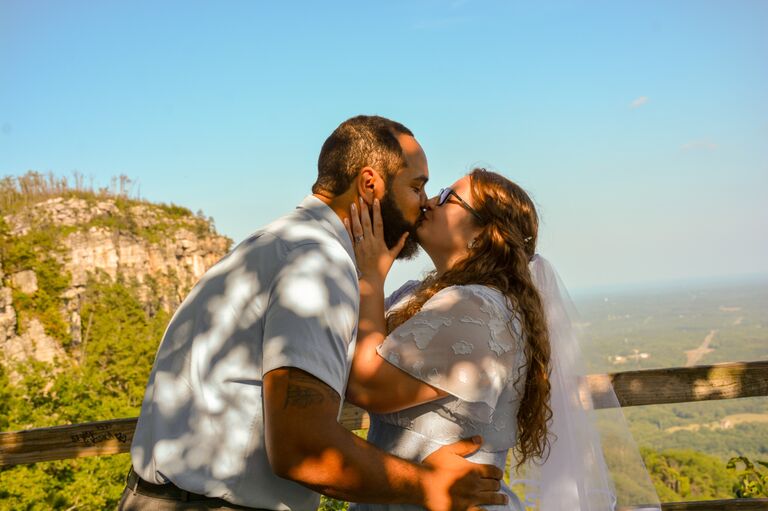 Our First Kiss as Husband and Wife!