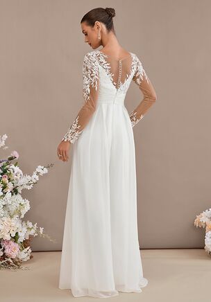 Fall in love with the JJ's House Deandrea Sequins Lace Wedding Jumpsuit! A timeless and elegant design crafted to make your dream wedding a reality. Shine with confidence as you walk down the aisle.