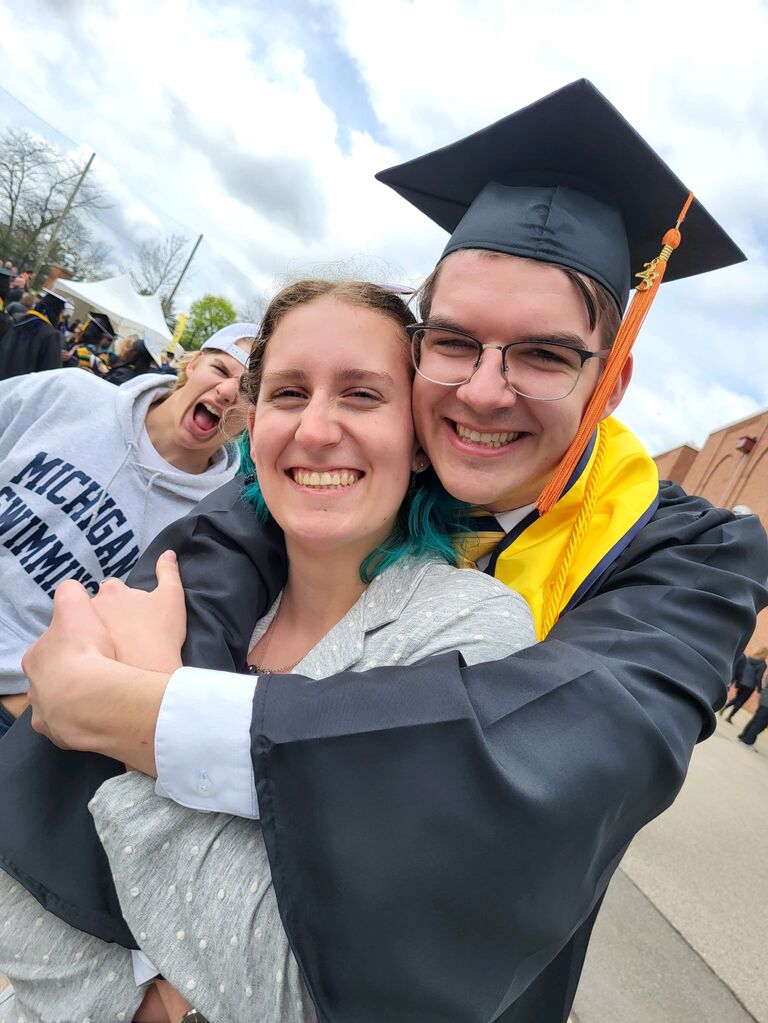 Derek graduates from UofM