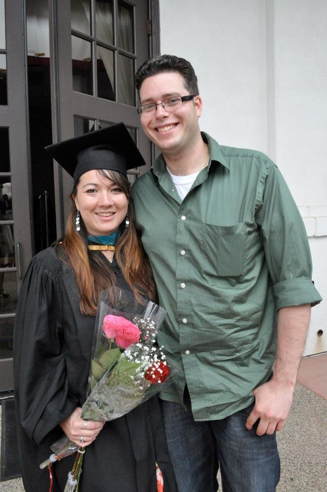 Masters degree graduation day- and the official end of our long distance relationship 