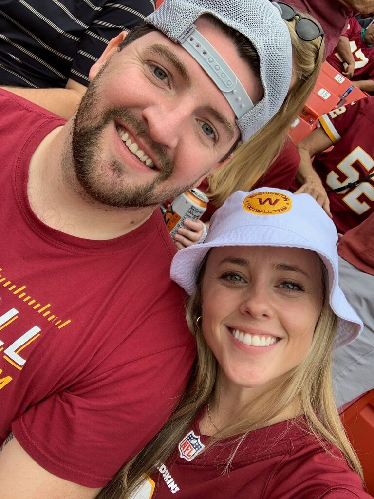 Our first pro football game together! Somehow, we both grew up Redskins fans, even though Justin is from New Jersey!