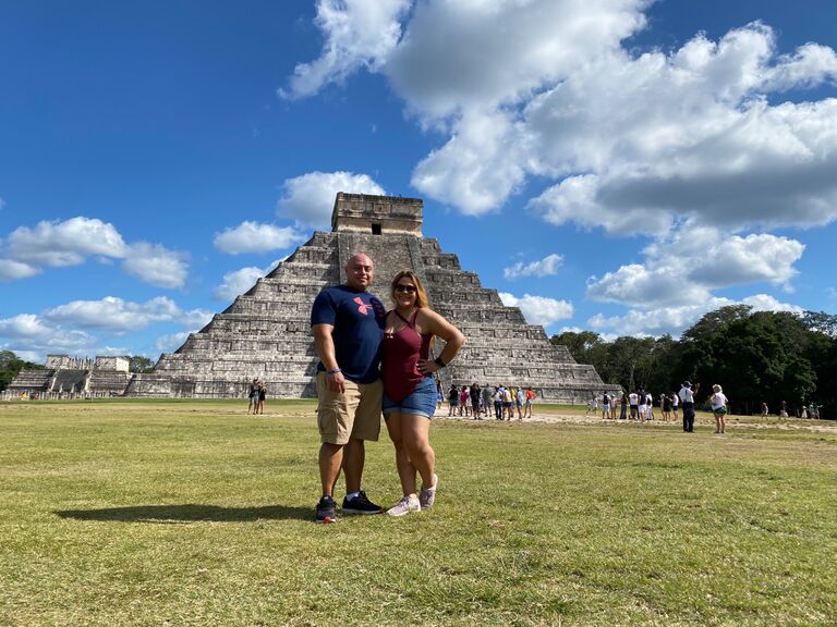 Their first trip to Mexico. Jesus wanted to meet his ancestors.