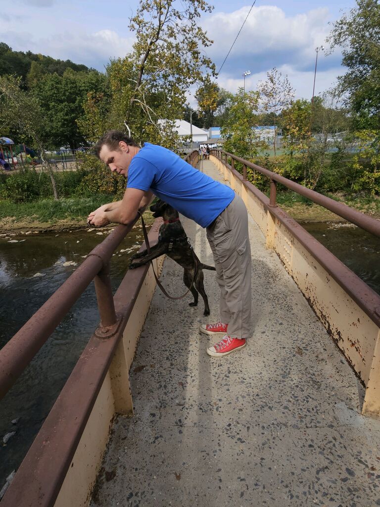 Exploring the local Riverwalk in Murphy