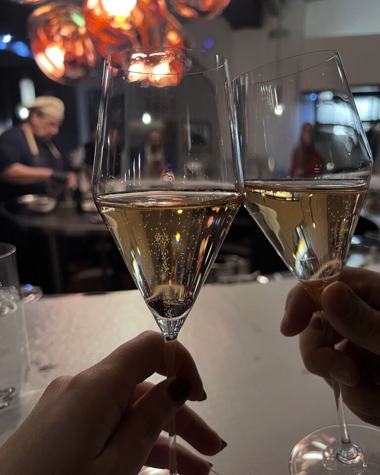 Cheers to ring in our wedding year!