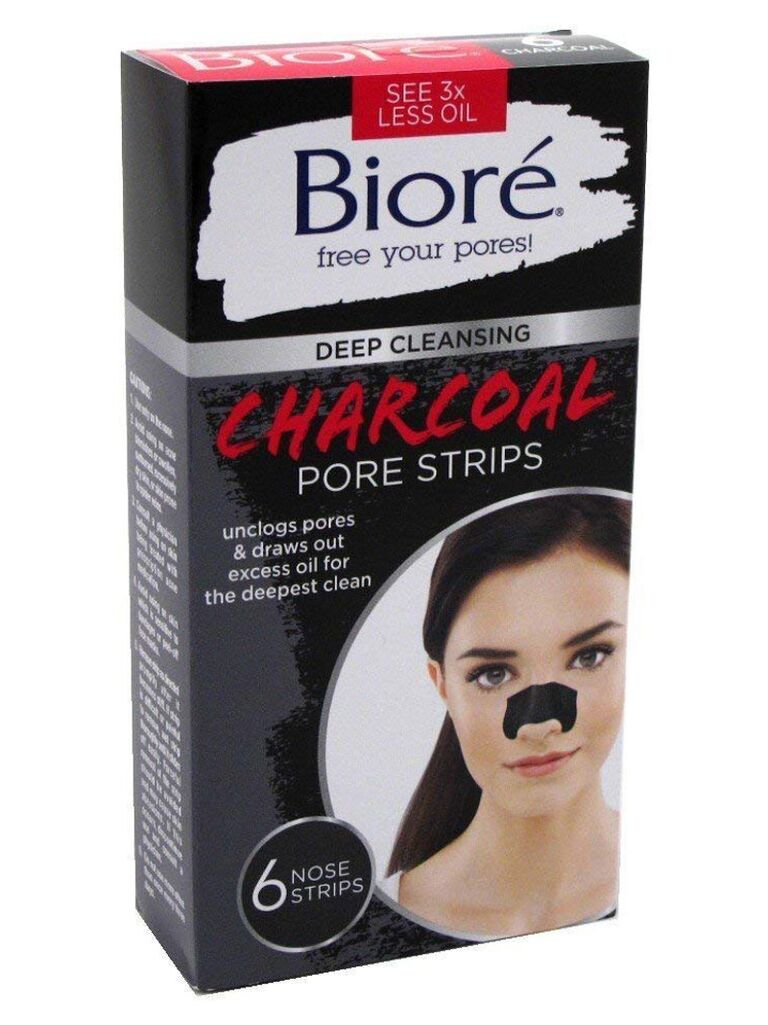 Biore charcoal pore strips