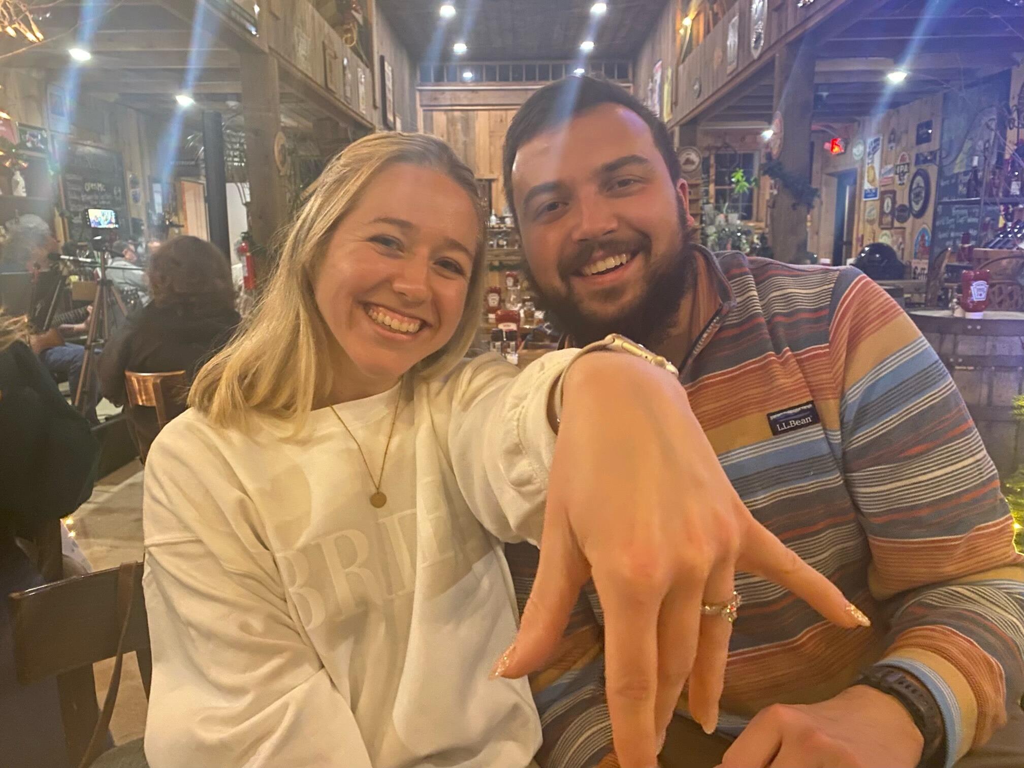Best day ever (so far).  Tyler proposed to Carly at Moonlight Meadery, which is their favorite meadery in NH. Tyler involved both the Ruf and Downing family and it was perfect.  We can't wait to have all of you be a part of our special day this December!