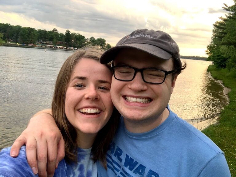 We began our long distance relationship in May of 2021 as we both left St. Louis for OT fieldwork. Mary travelled to Minnesota to visit Caleb and his family. And so begins several years and many miles of travel! 