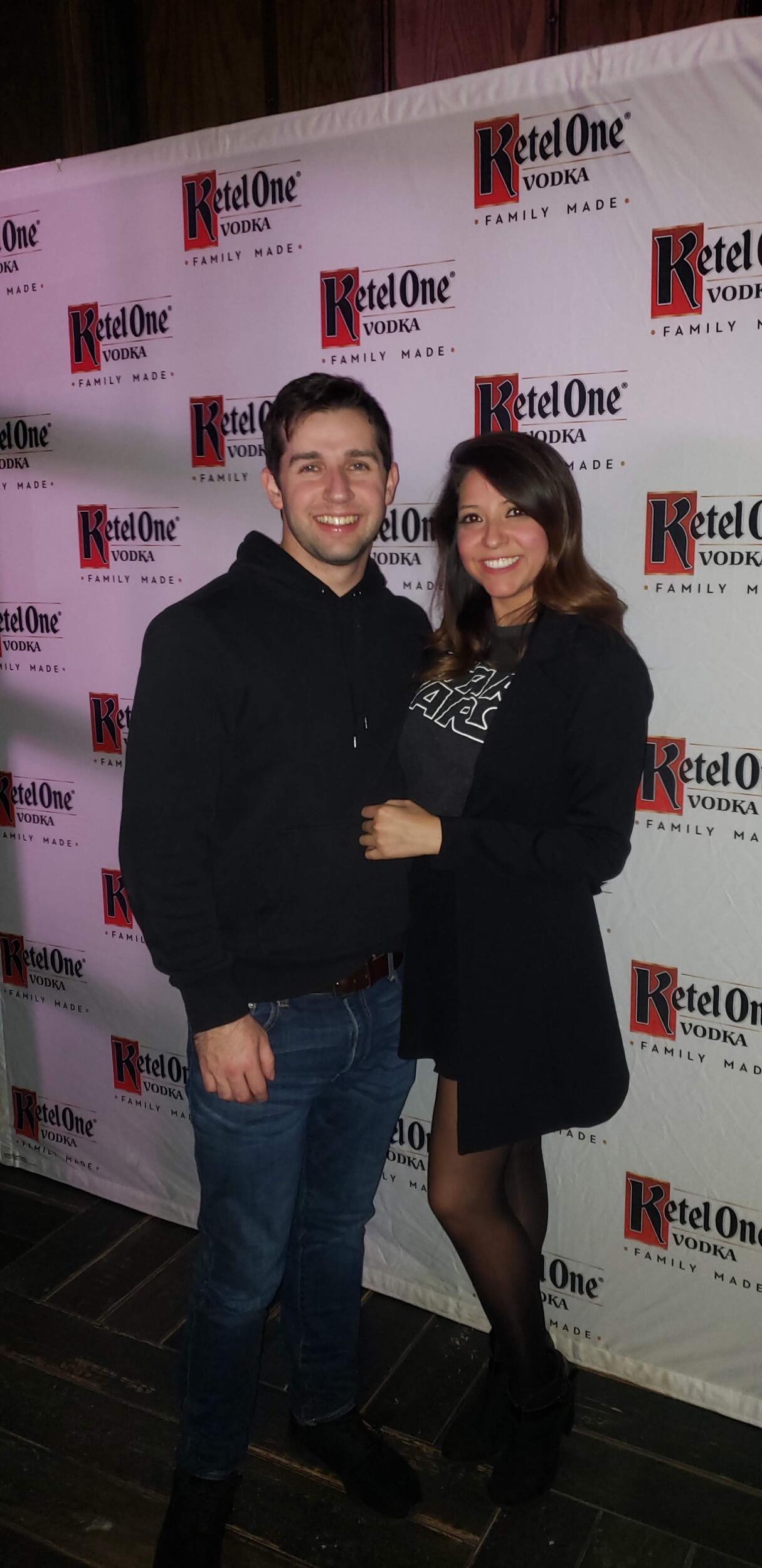 We met for the first time. While we didn't get a picture from that day, this is our first ever photo together less than a month later!