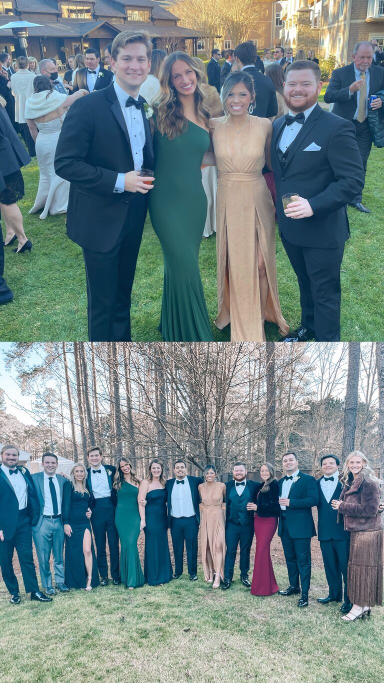 Ian, Savannah, and their closest friends at the Schuberth wedding in Georgia!