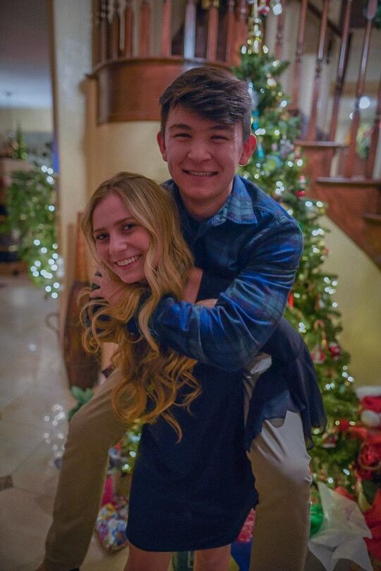 The one where they celebrate their first Christmas
