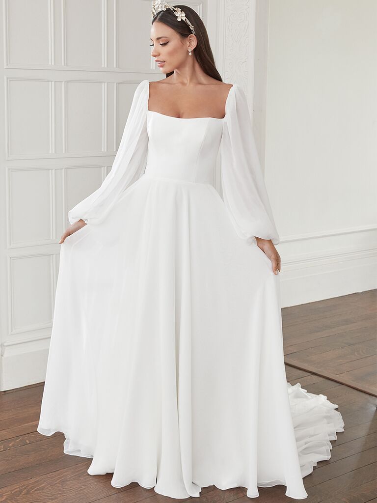 Sincerity Bridal A-line modest wedding dress