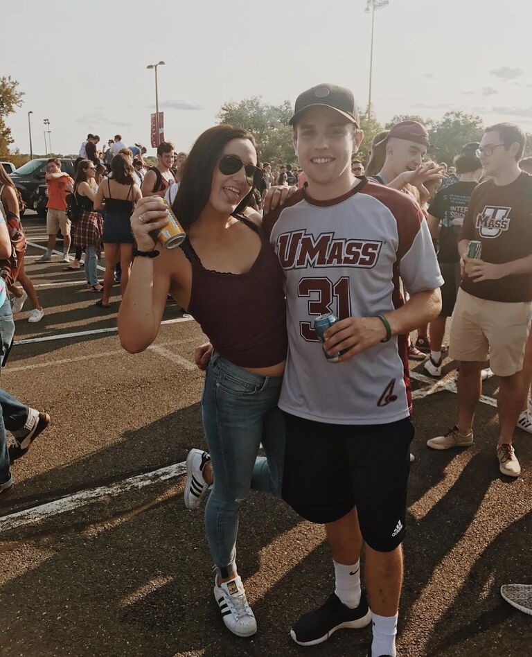 Senior year tailgate at UMASS