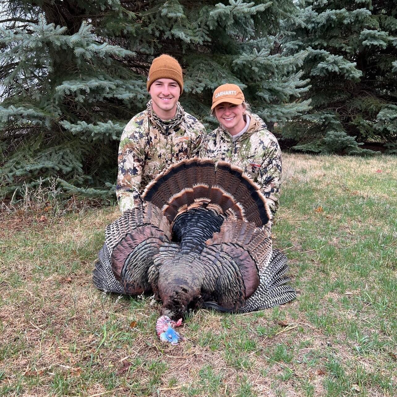 Sami's first turkey kill. She has the best hunting guide around.