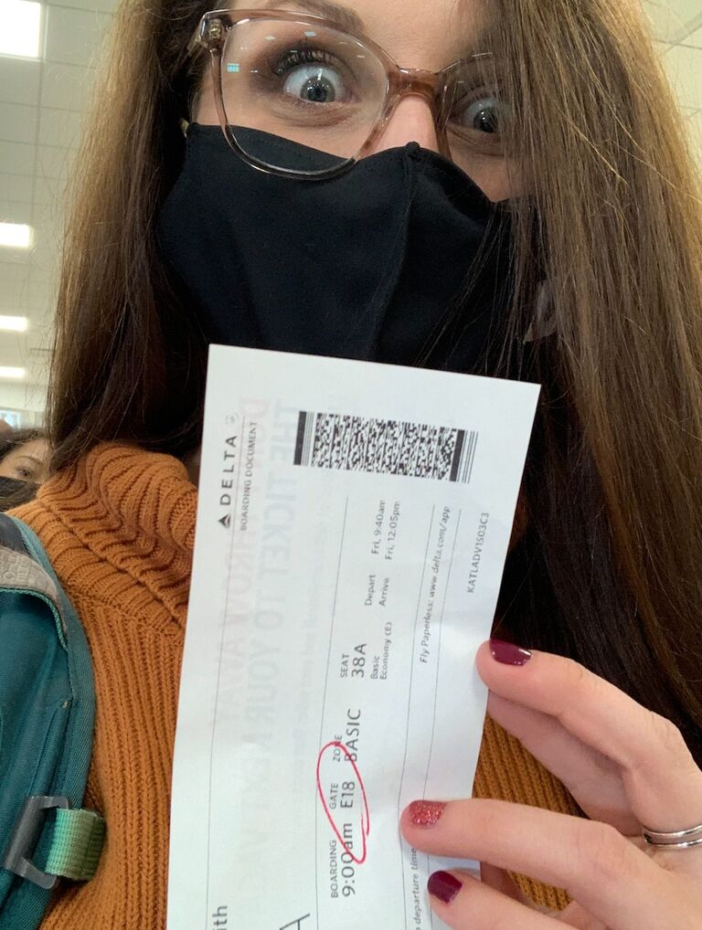 The day Allison flew to Seattle, Washington, to see Joshua for the weekend. Little did she know he would ask her to be his girlfriend on November 17, just 3 days later.