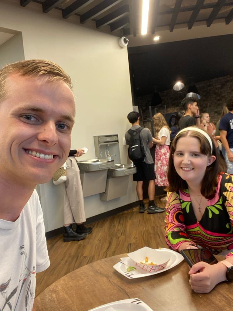 Our very first date as boyfriend and girlfriend! God began writing our story.