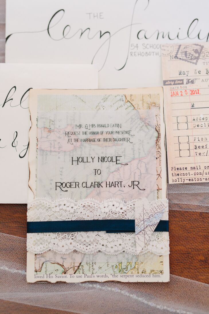 Diy Travel Inspired Wedding Invitations