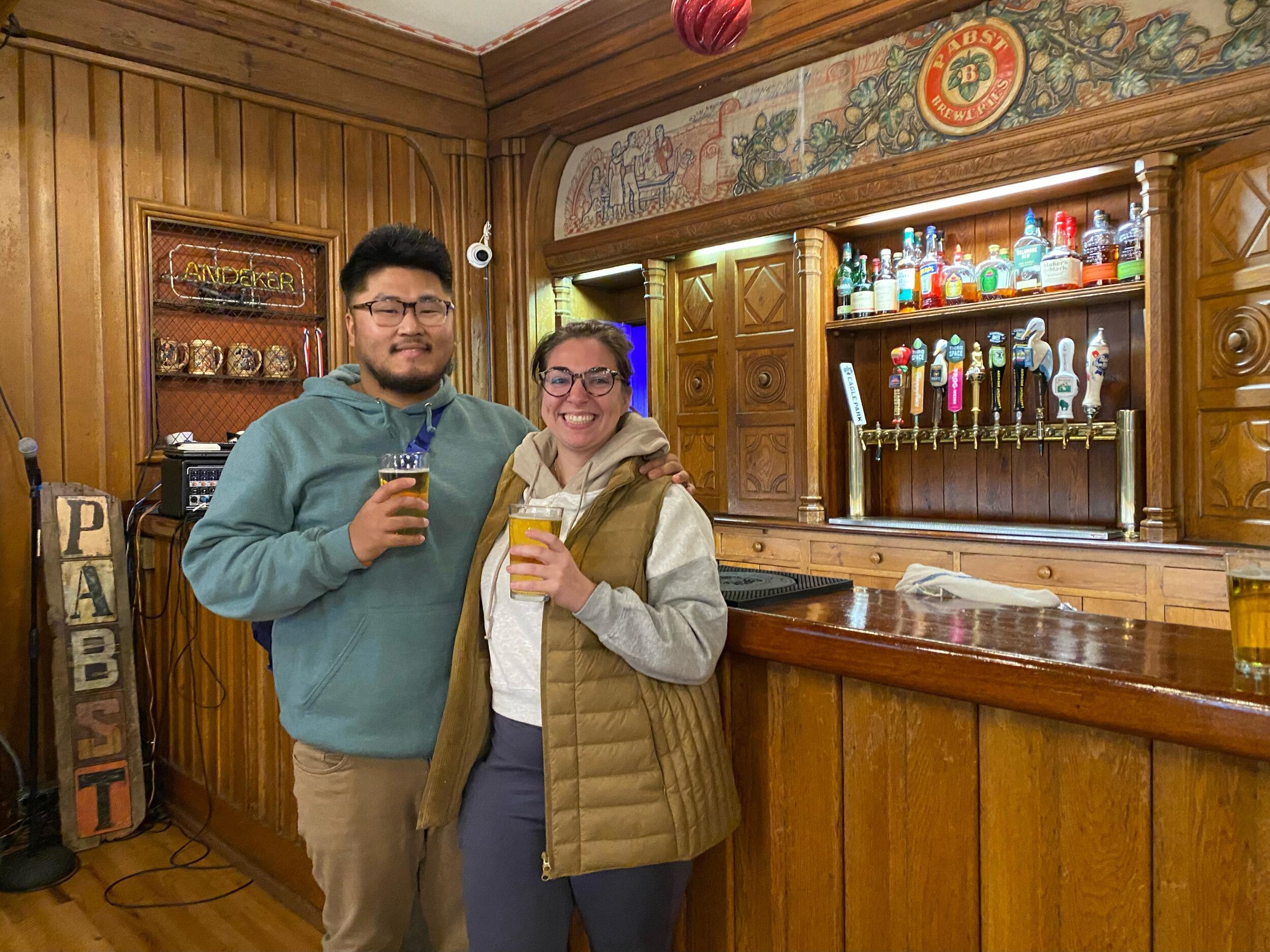 Surprise! We booked our wedding venue after visiting Pabst Brewery downtown Milwaukee. 