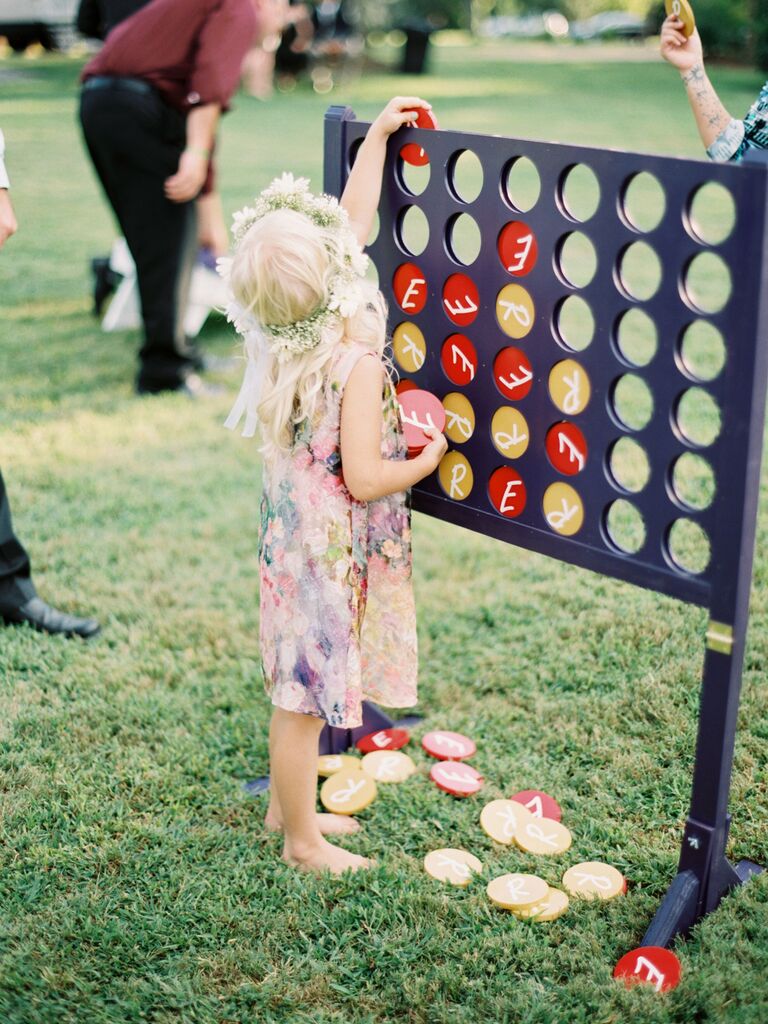 Backyard engagement party game