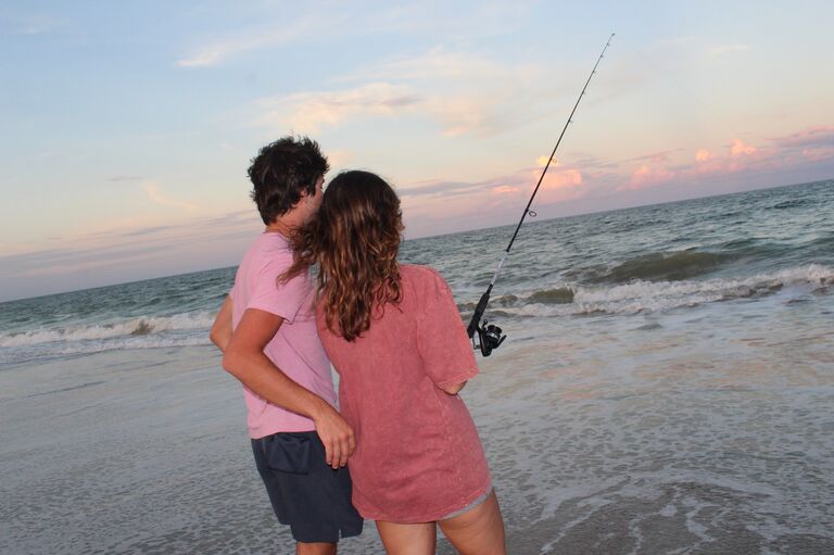 Our first of many trips to Carolina Beach.