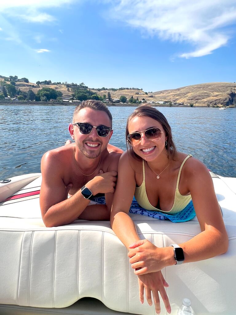 Jake and Madi enjoying a beautiful Idaho summer day on the water.