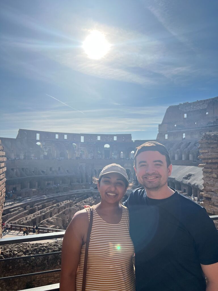 Celebrating Avni's medical school graduation in Italy