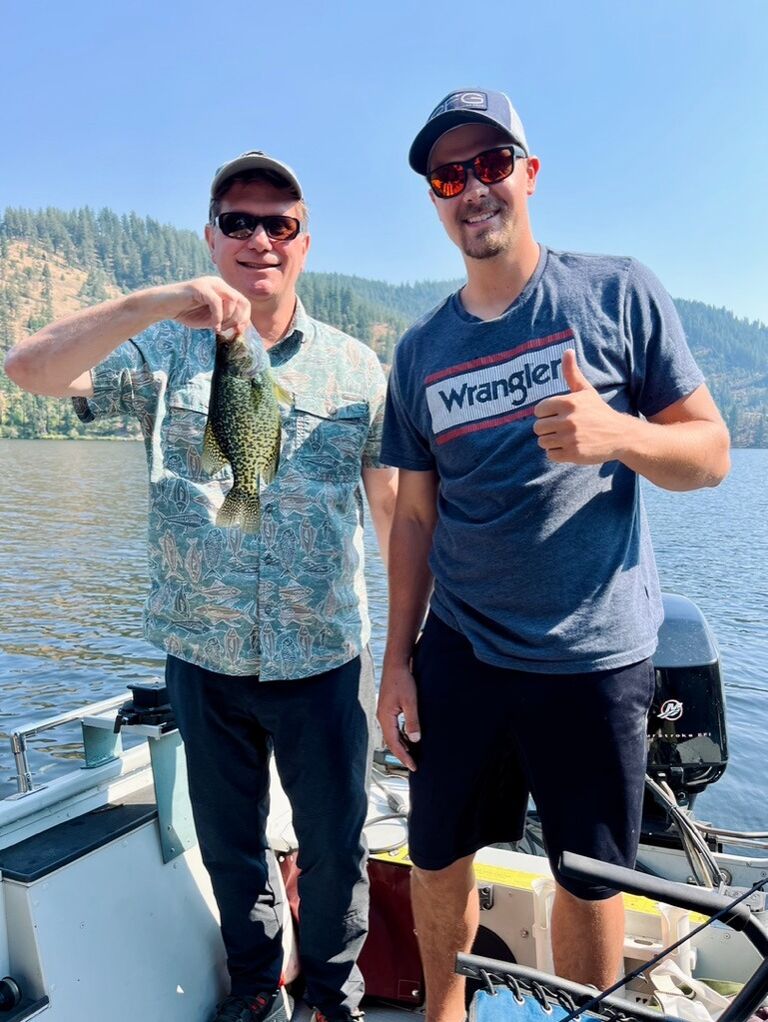 Fishing with Craig and Sophia on Coeur d'Alene River