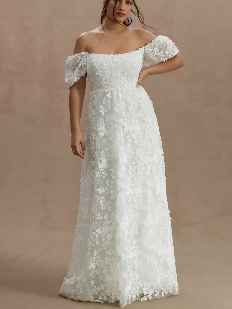 Willowby by Watters off-shoulder fairytale wedding gown