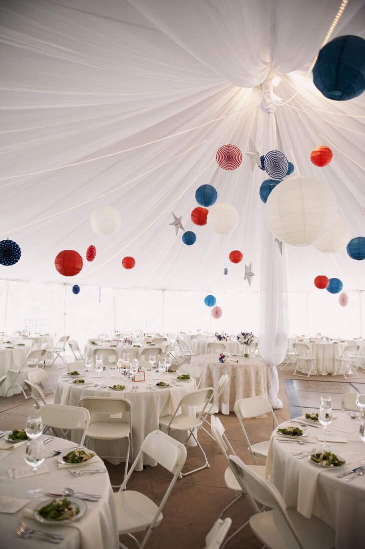 Red White And Blue Paper Lanterns