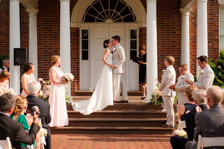 cream bridesmaids dresses