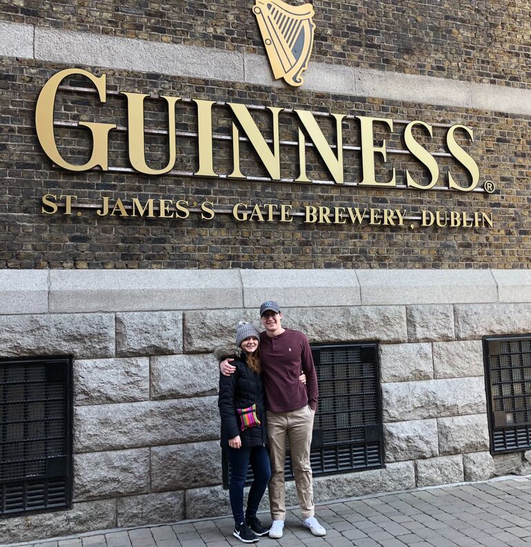Ben studied abroad in Ireland for a semester and Shannon was able to visit him!