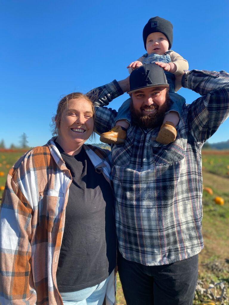 Our first family pumpkin patch trip.