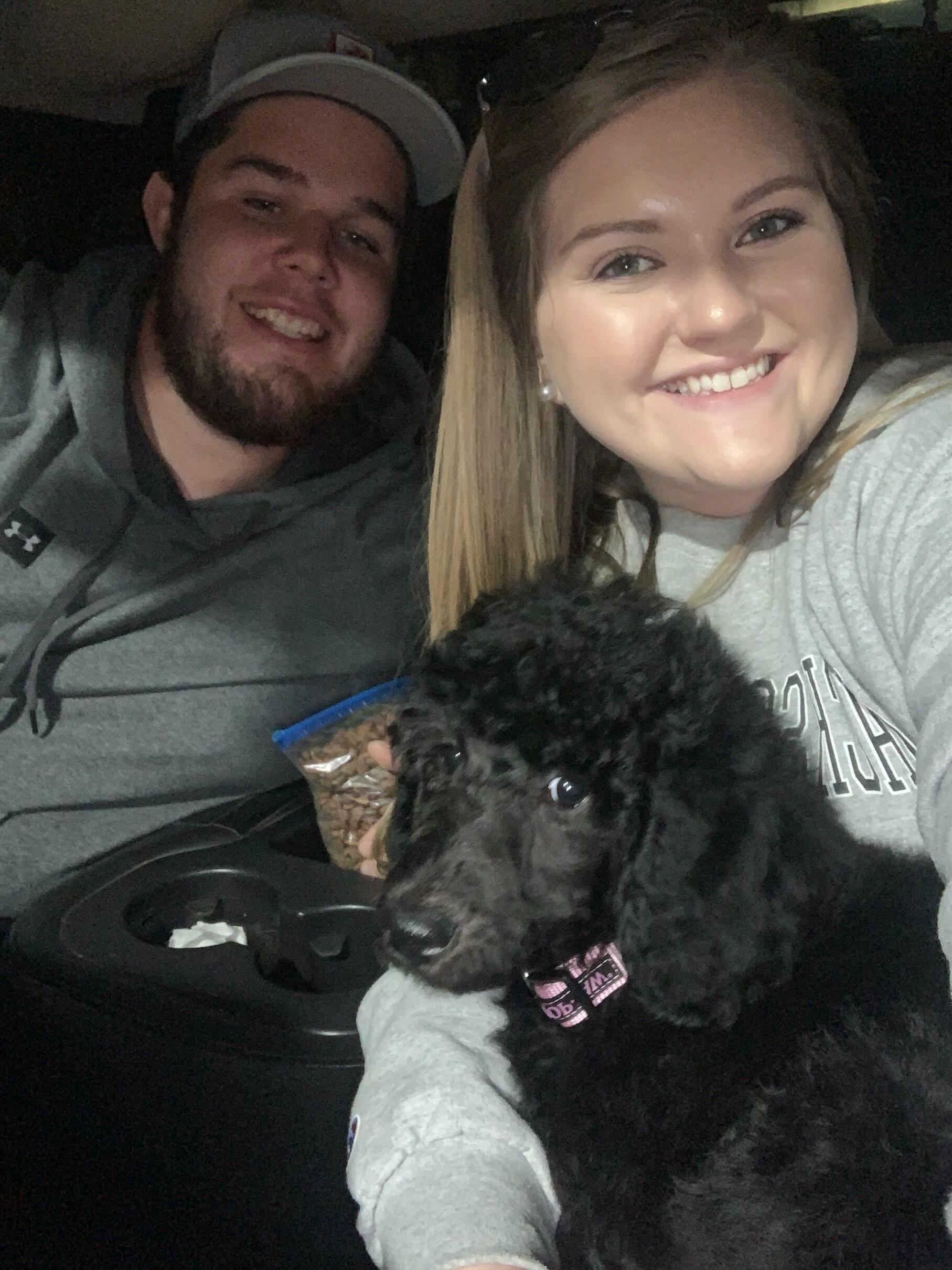 Adding to the family with a new furry addition, Dolly