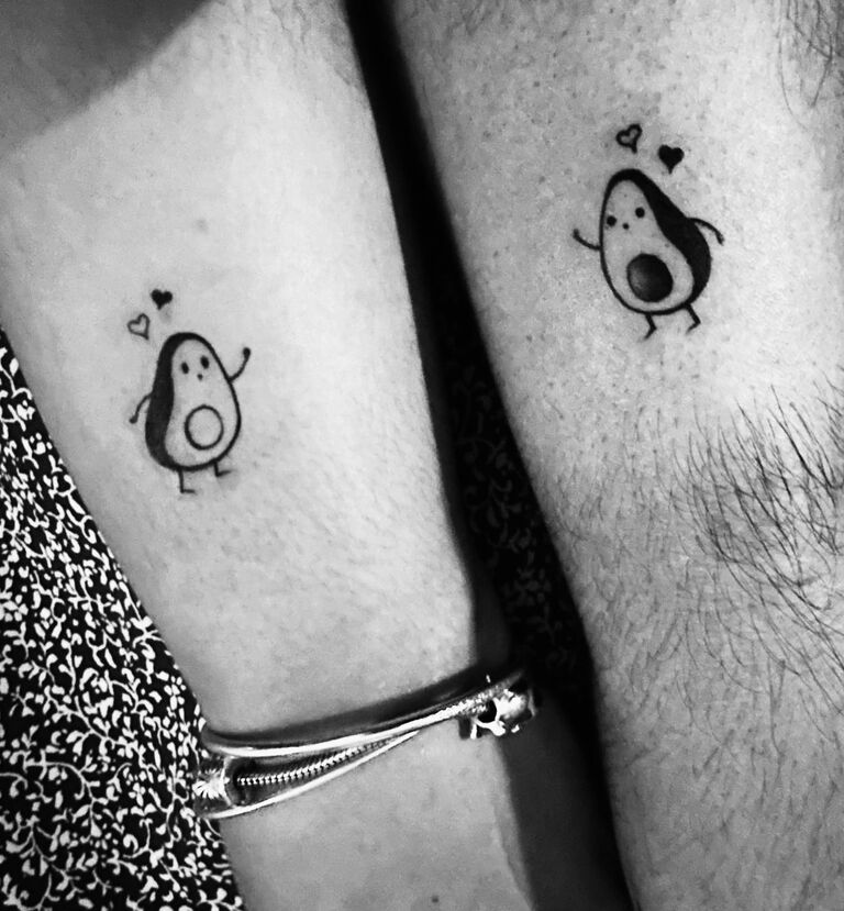 Matching tattoos on Thanksgiving.