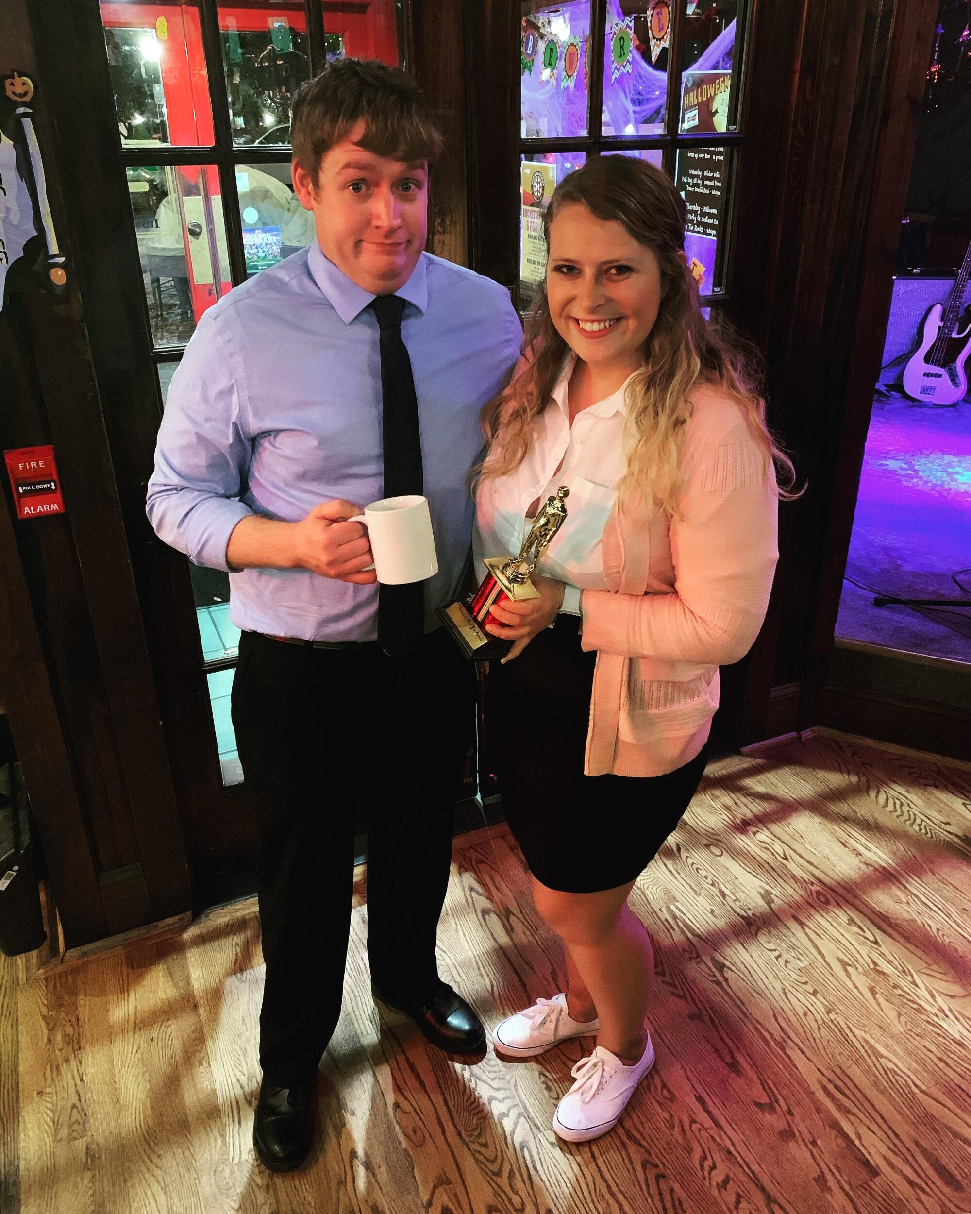 Halloween as the iconic Jim and Pam 