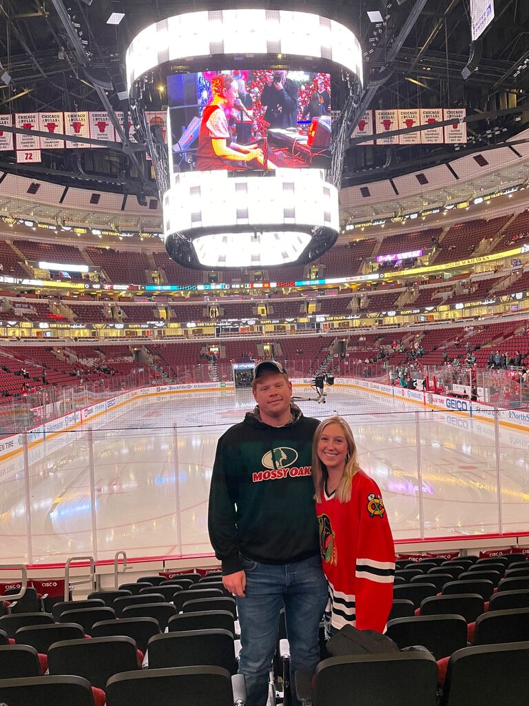 First hockey game together 