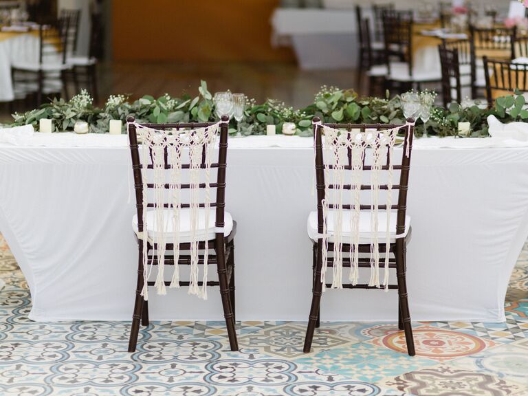 Sweetheart discount chairs wedding