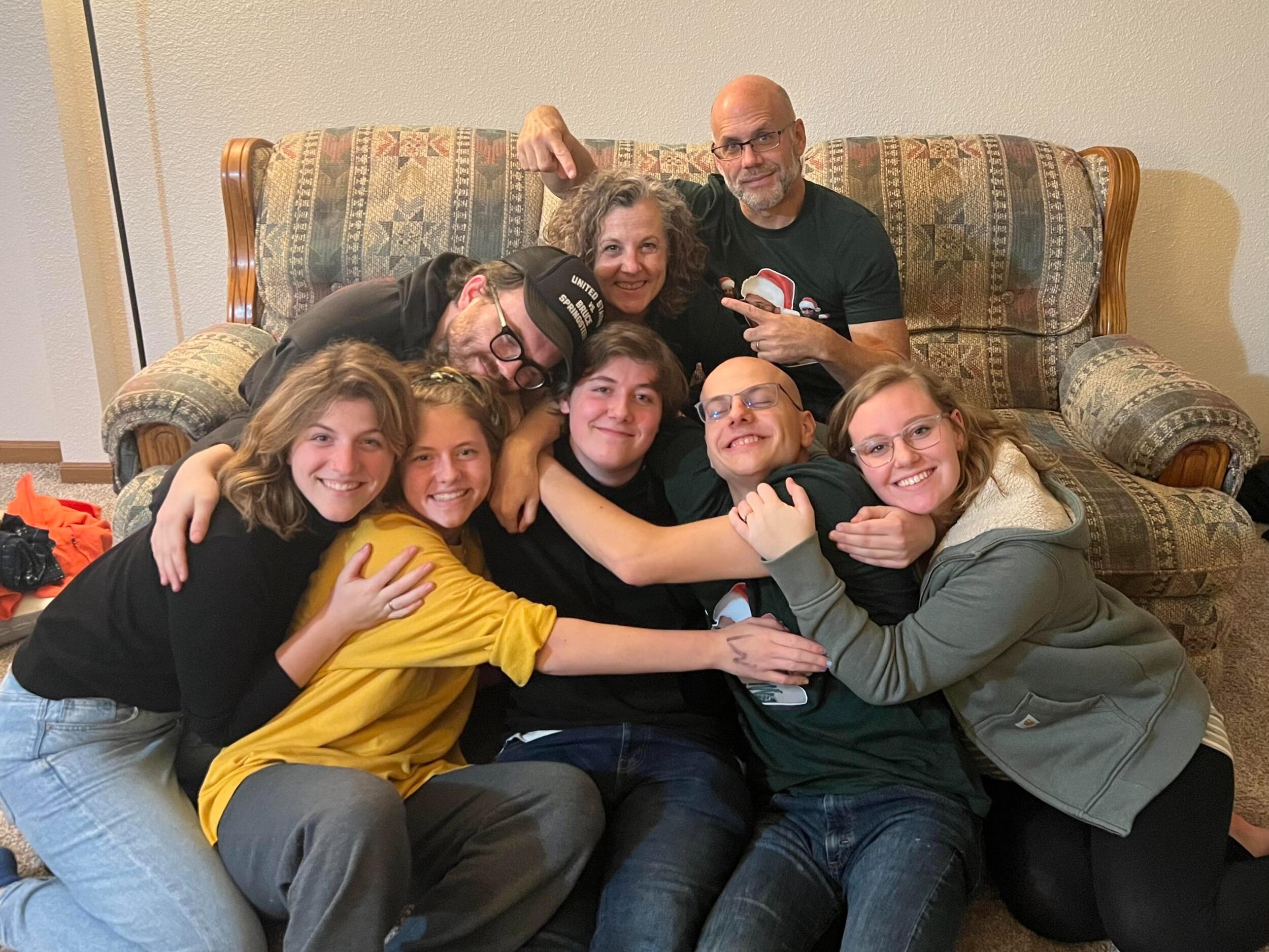 Let there be no question about it: Sam was part of the Rinck family long before he ever started dating Audrey. The Rincks love Sam so much that he made it into our family photo! Little did they know that he would one day be a permanent addition :)