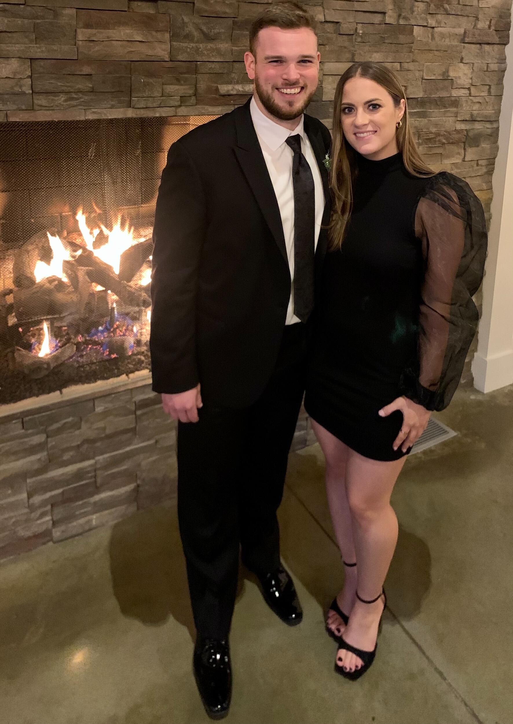 You know you're officially "officially dating" when you start attending weddings together. Joe and Molly attended their first wedding together in January 2022, for Tommy and Andrea Penicook. Joe really lit up the dance floor!