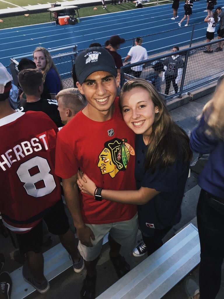 Fast forward a couple of years—we're both 16 and no longer relying on our parents or his sister to drive us around town. High school was filled with dances, football games, and weekends spent hanging out with friends.