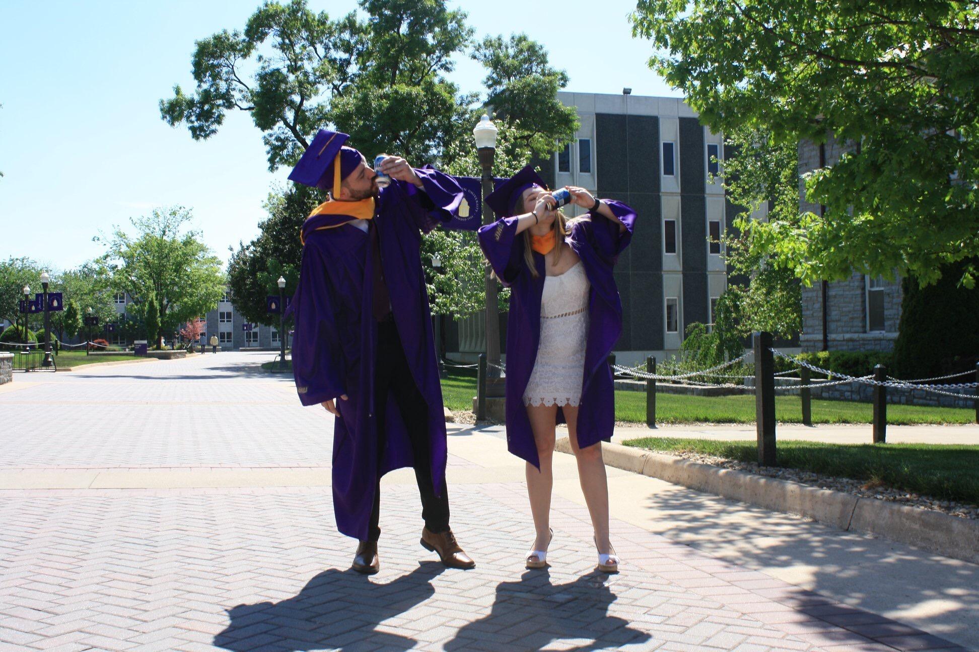 The Necessary Shotgun Graduation Picture at JMU
